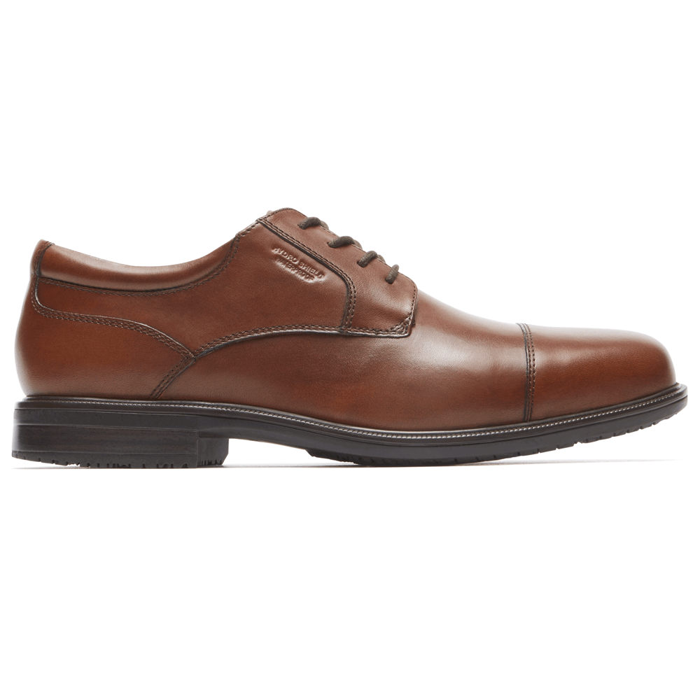 Rockport Dress Shoes For Mens Brown - Essential Details II Cap Toe - GL6879105